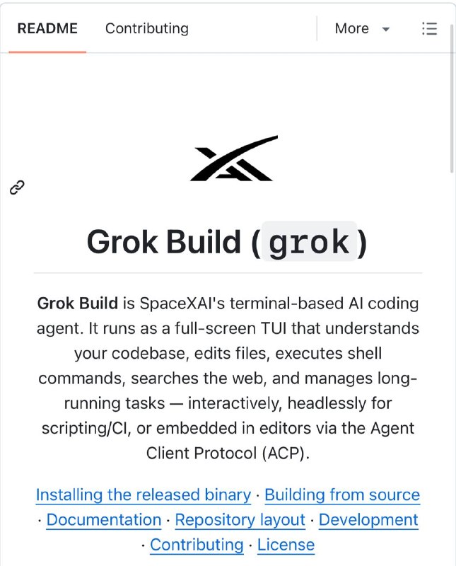 SpaceXAI Releases Source Code of Their Agent Grok Build