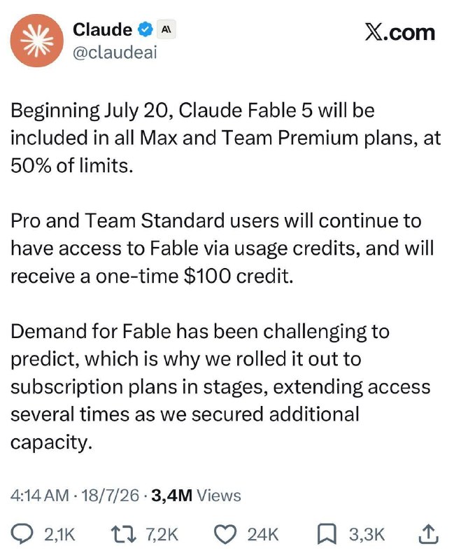 Fable 5 остается в подписке Max навсегда