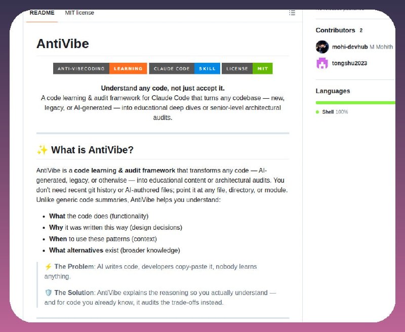 AntiVibe: A New Skill for Claude Code