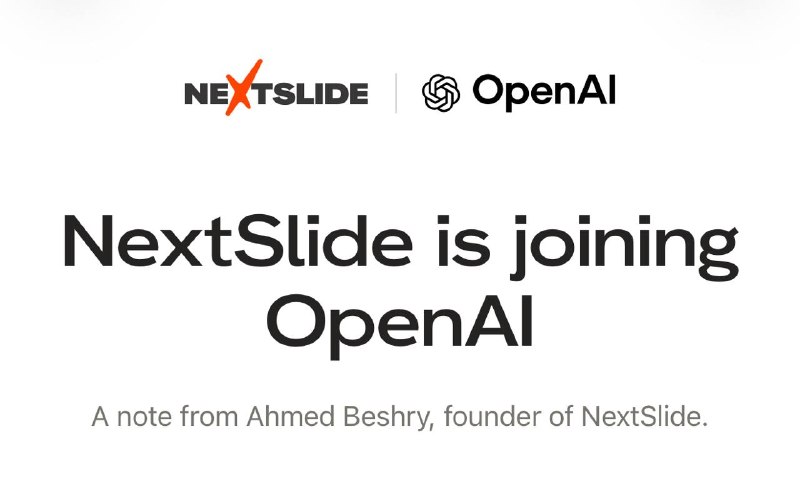 OpenAI adquiere la startup NextSlide: generación de presentaciones editables en ChatGPT