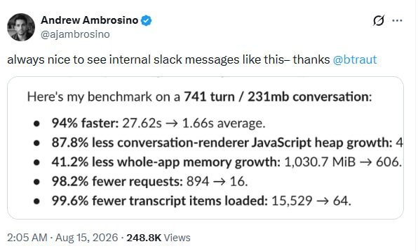 OpenAI's Codex Performance Update