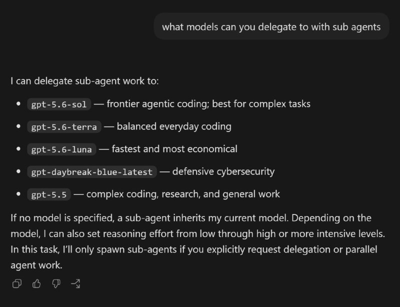 Actualización de Multi Agents v2: Sol puede gestionar subagentes Luna