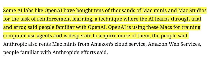 OpenAI compra miles de Mac mini y Mac Studio para el entrenamiento de agentes