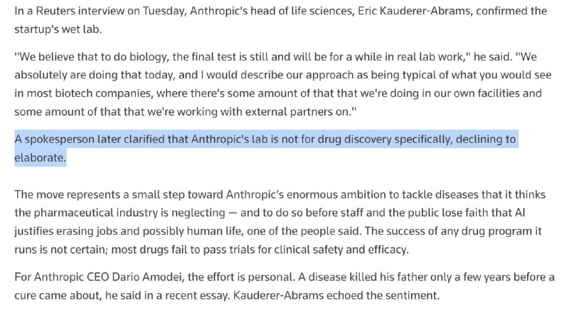 Anthropic Sets Up Biology Lab in San Francisco Bay Area - 2