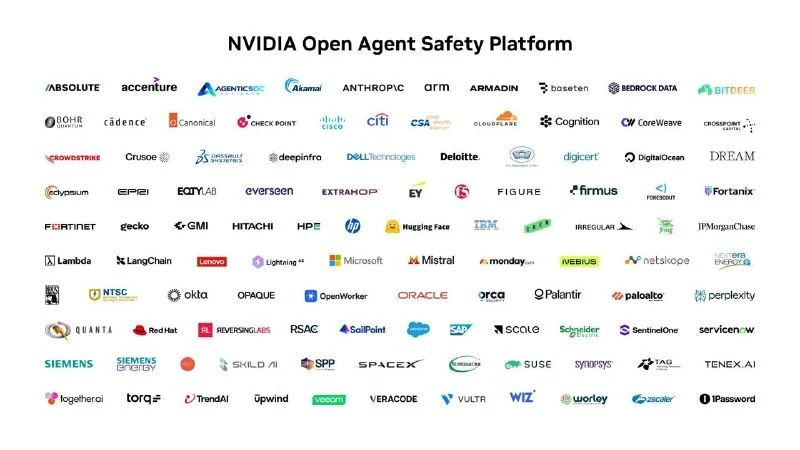Jensen Huang and 100+ Partners Announce NVIDIA Open Agent Safety Platform