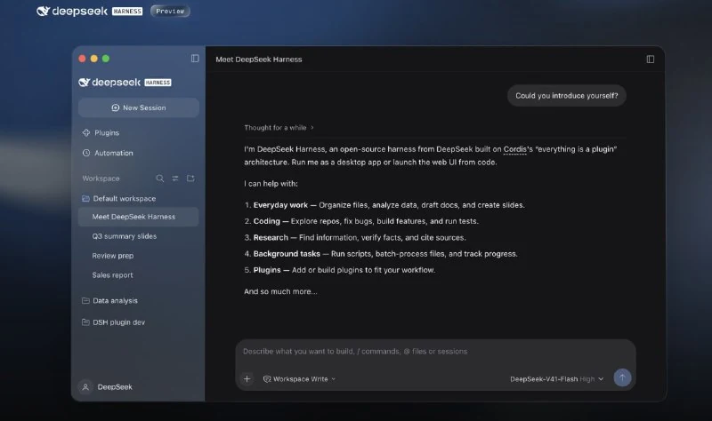 DeepSeek Harness Is Now Available on Windows and macOS