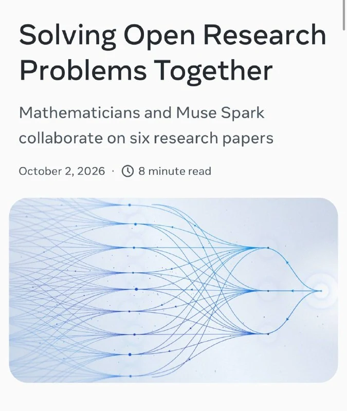 Meta's Muse Spark solves six open math problems