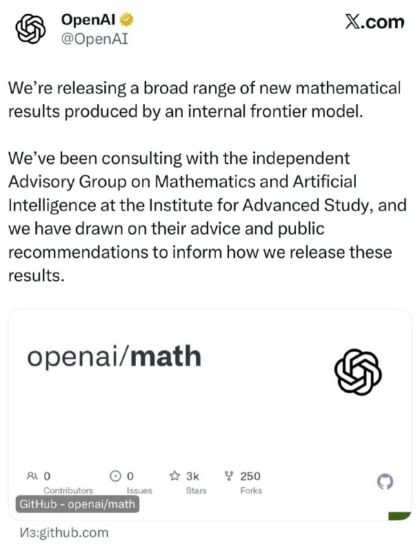 OpenAI publica 722 artículos de matemáticas escritos por IA en acceso abierto